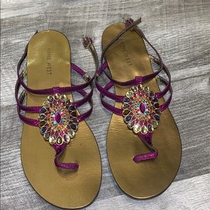 Fancy jeweled sandals